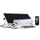 Kit panel solar 12 w led control remoto USB detector presencia