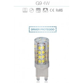 Lámpara bombilla G9 4w led sin retorno -driver protegido- A++