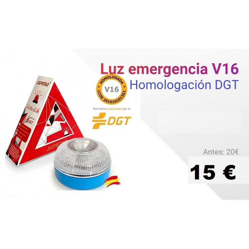 Luz de emergencia V16 homologada  PromoIncentiva Marketing & Tecnología