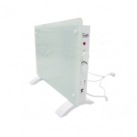 Calefactor panel de cristal blanco