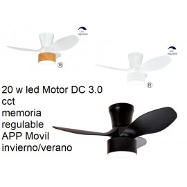 Lámpara ventilador MAXI FLY 20w led (modelo 2024) DC