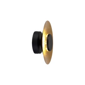 Orion * Aplique Led 8W 3000K Negro / Pan De Oro