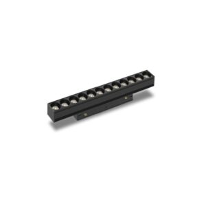 Magneto * Modulo Lineal Cob Difusor 12W Negro 3000K