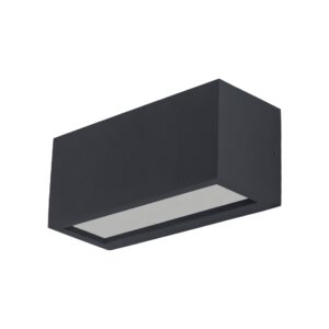 UTAH * APLIQUE EXTERIOR GRIS OSCURO IP65 - 1L*E27