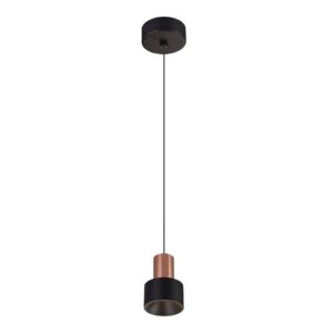 GRUISSAN * COLGANTE LED 5W 3000K NEGRO / ORO