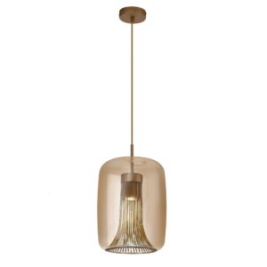KRISS BRONCE * COLGANTE CILINDRO LED 3000K