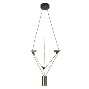 ELECTRA * COLGANTE 7W+14W NEGRO 3000K (PEQUEÑA)