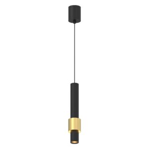 CLIFTON * COLGANTE LED 7W 3000K NEGRO / ORO