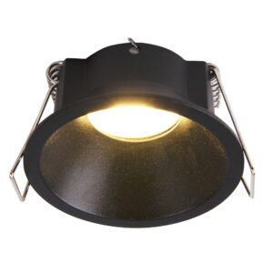 KIEL * EMPOTRABLE IP MINI GU10 REDONDO NEGRO