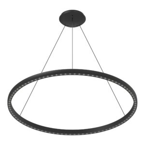 RIUMAR * COLGANTE LED 60+20W D.92CM 3000K NEGRO