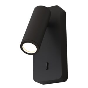 NOTTE * APLIQUE LECTOR MINI GU10 - NEGRO
