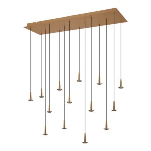 ANDROMEDA*Lámpara Cuadrado 14xLED 5W 3000K W/T Cristal