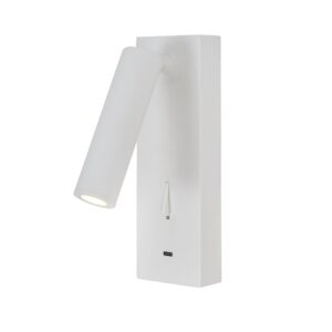 TARIFA III * APLIQUE LECTOR LED 3W 3000K WHITE TYPE-C CARGADOR