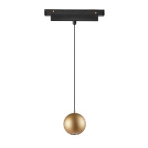 MAGNETO* COLGANTE BOLA 7W NEGRO/ORO 2700K TRIAC