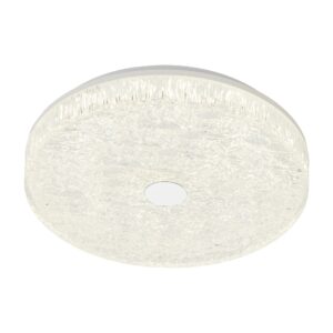 FROZEN * DIMMABLE ROUND WHITE LED CEILING LIGHT 38CM - WITH REMOTE