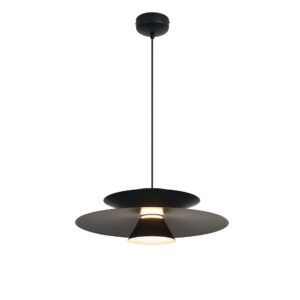 ESTRELLA * COLGANTE LED - 12W - NEGRO
