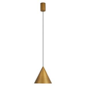 CONO * COLGANTE LED 10W - CUERO - 18 CM - DIMABLE TRIAC
