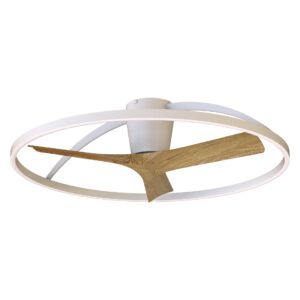 NEPAL II *PLAFON / VENTILADOR - BLANCO-MADERA - GRANDE