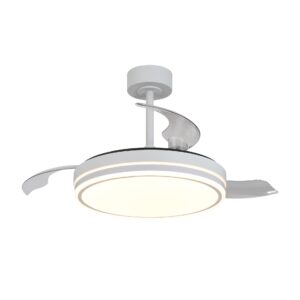 LUNA  S * VENTILADOR PEQUEÑO LED - BLANCO