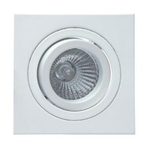 Basico Gu10 * Empotrable Cuadrado Blanco