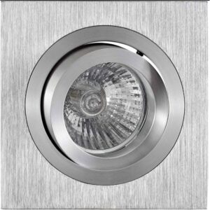Basico Gu10 * Empotrable Cuadrado Aluminio