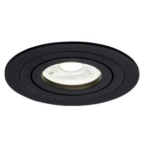 Basico Gu10 * Empotrable Redondo Negro