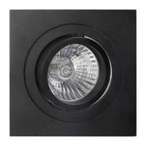 Basico Gu10 * Empotrable Cuadrado Negro