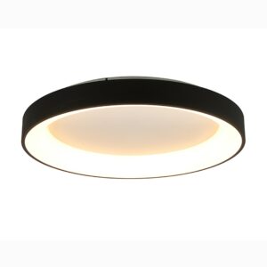 Niseko * Plafon Redondo Led 65 Cm - 3000K - Negro
