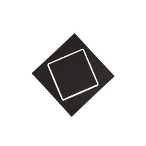 Dakla * Aplique Cuadrado Led 18W Negro