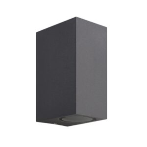 Kandanchu * Aplique Exterior Cuad. 2L*Gu10 Gris Oscuro