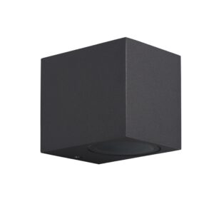Kandanchu * Aplique Exterior Cuad. 1L*Gu10 Gris Oscuro
