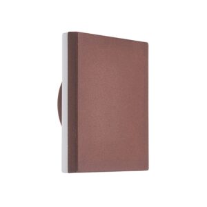 Bora * Aplique Exterior Cua. Led 9,6W 3000K Corten