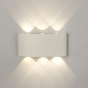 Arcs * Aplique Exterior Led 6*1W 3000K Blanco