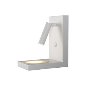 Zanzibar * Aplique Led Blanco 3W Con Cargador Movil Por Induccion