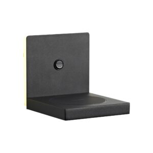Zanzibar * Aplique Led Negro 3000K 3W Con Cargador Movil Induccion