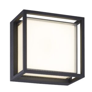 Chamonix * Plafon/Aplique Exterior Gris Oscuro Led Ip65 - 9W - 3000K