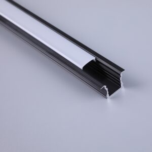 Perfil Aluminio Emp.Negro 2000*17.3*15,3Mm