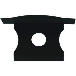 Tapa C/ Aguj Perfil Alu. Negro 2000*17.3*15,3Mm