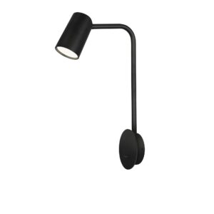 Sal Negro * Aplique Led Gu10 Con Interruptor Negro
