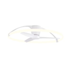 Nepal * Ventilador Blanco Led Con Mando