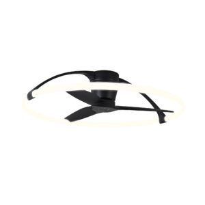 Nepal * Ventilador Negro Led Con Mando