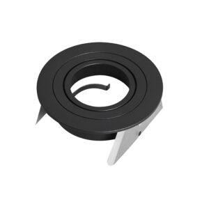 Basico Gu10 * Empotrable Redondo Negro