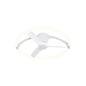 Nepal Mini * Ventilador Blanco Led Con Mando