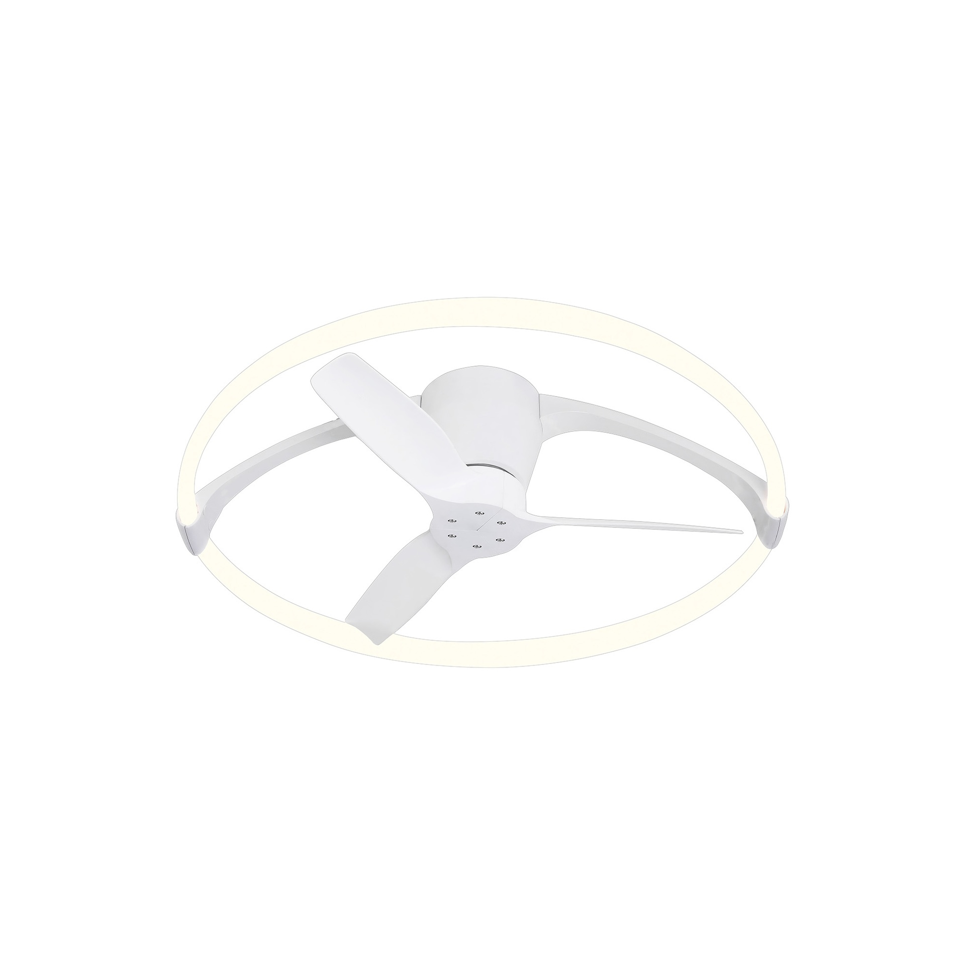 Nepal Mini * Ventilador Blanco Led Con Mando