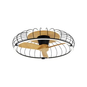 Nature * Ventilador Plafon Led Negro Con Mando
