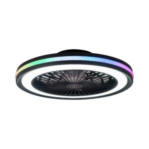 GAMER * PLAFON / VENTILADOR - NEGRO - RGB - 56 CM - 4200 LMS