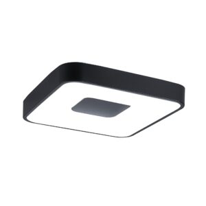 Coin * Plafon Cuadrado Led 80W - 2700-5000K - Con Mando - Negro