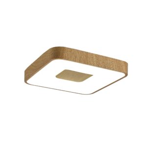 Coin * Plafon Cuadrado Led 56W - 2700-5000K - Con Mando - Madera