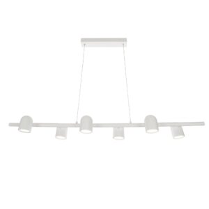 Ios * Lampara Lineal 6L*Gu10 Blanca