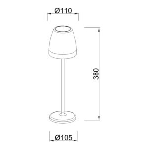 K3 * Farol Blanco Exterior Portatil Led Ip54 3000K